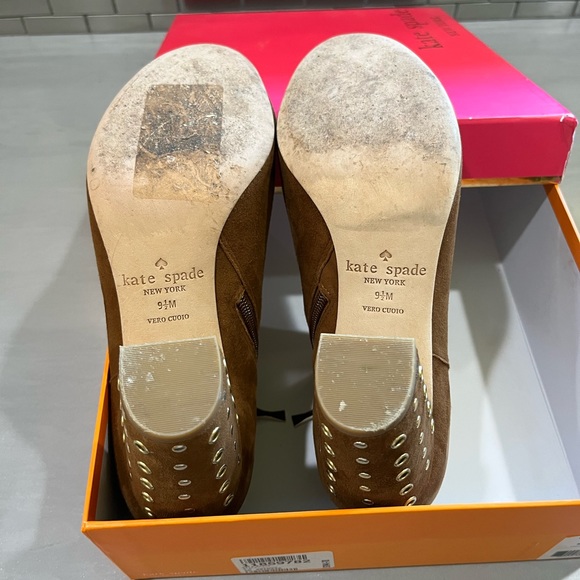 Kate Spade NewYork, brown suede booties - Size 9.5 - Picture 12 of 12